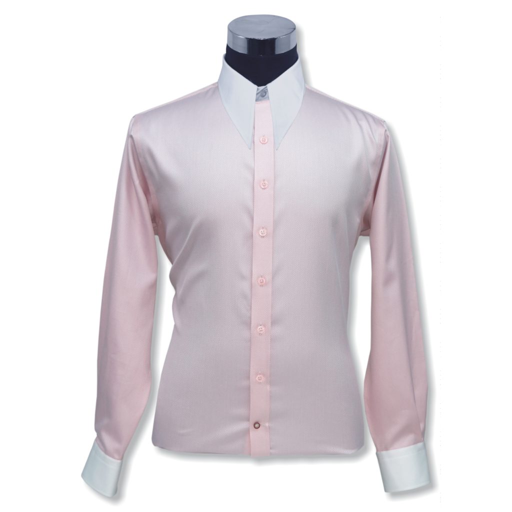 Black-Checks-High Spearpoint Collar Shirt - John Clothier London Online