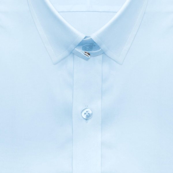 Sky Blue Tab Collar Shirt - John Clothier London Store