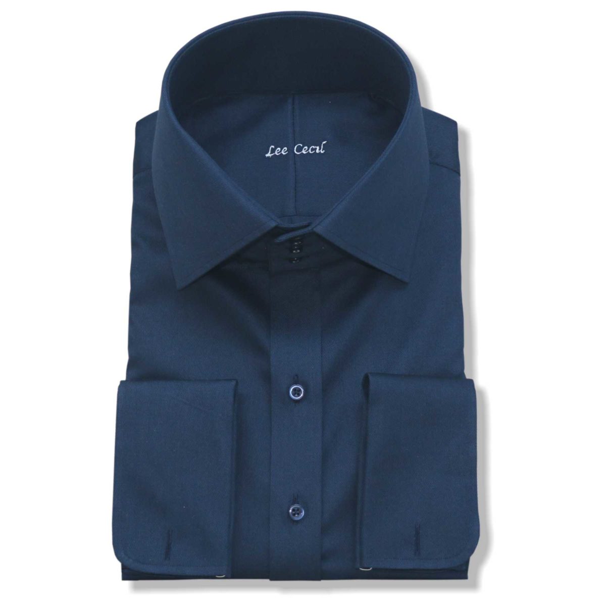 high spread navy colored high color shirt