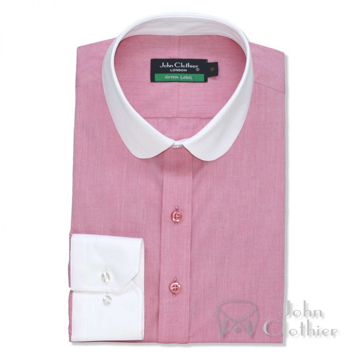 Pink melange penny collar