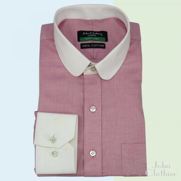 Pink Checks Penny Collar Shrit