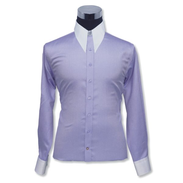 Lilac Diamond Dagger Collar Shirt for men