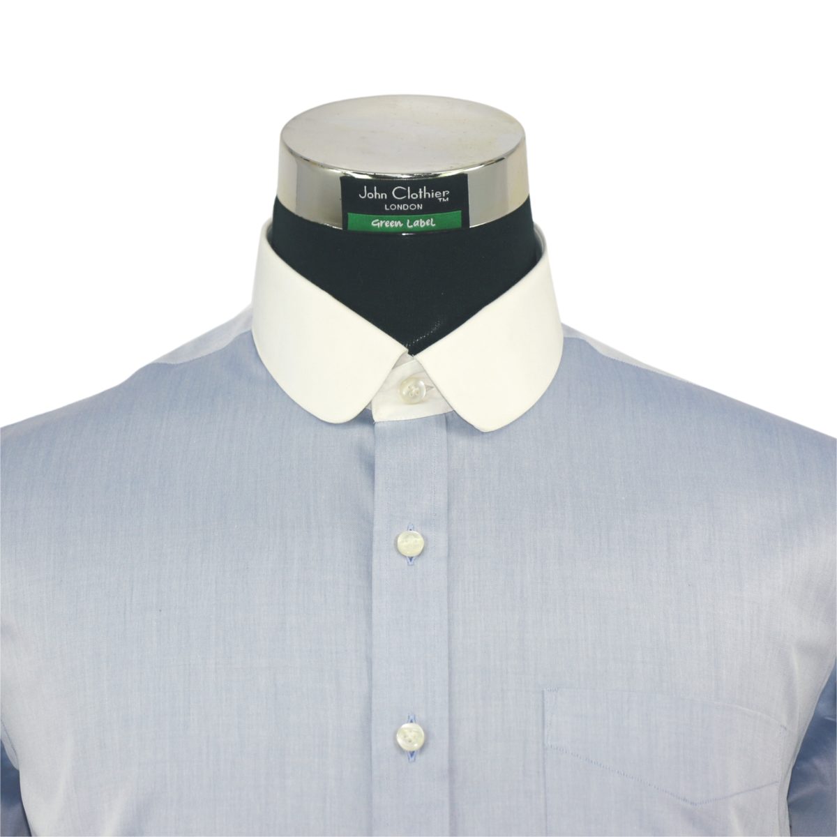 Sky Blue Melange Penny COllar Peaky blinders shirt