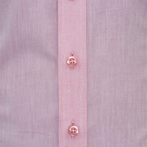 Pink Melange James Bond Collar Shirt