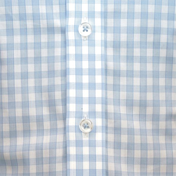 sky blue checks penny collar bankers peaky blinders style mens cotton shirt