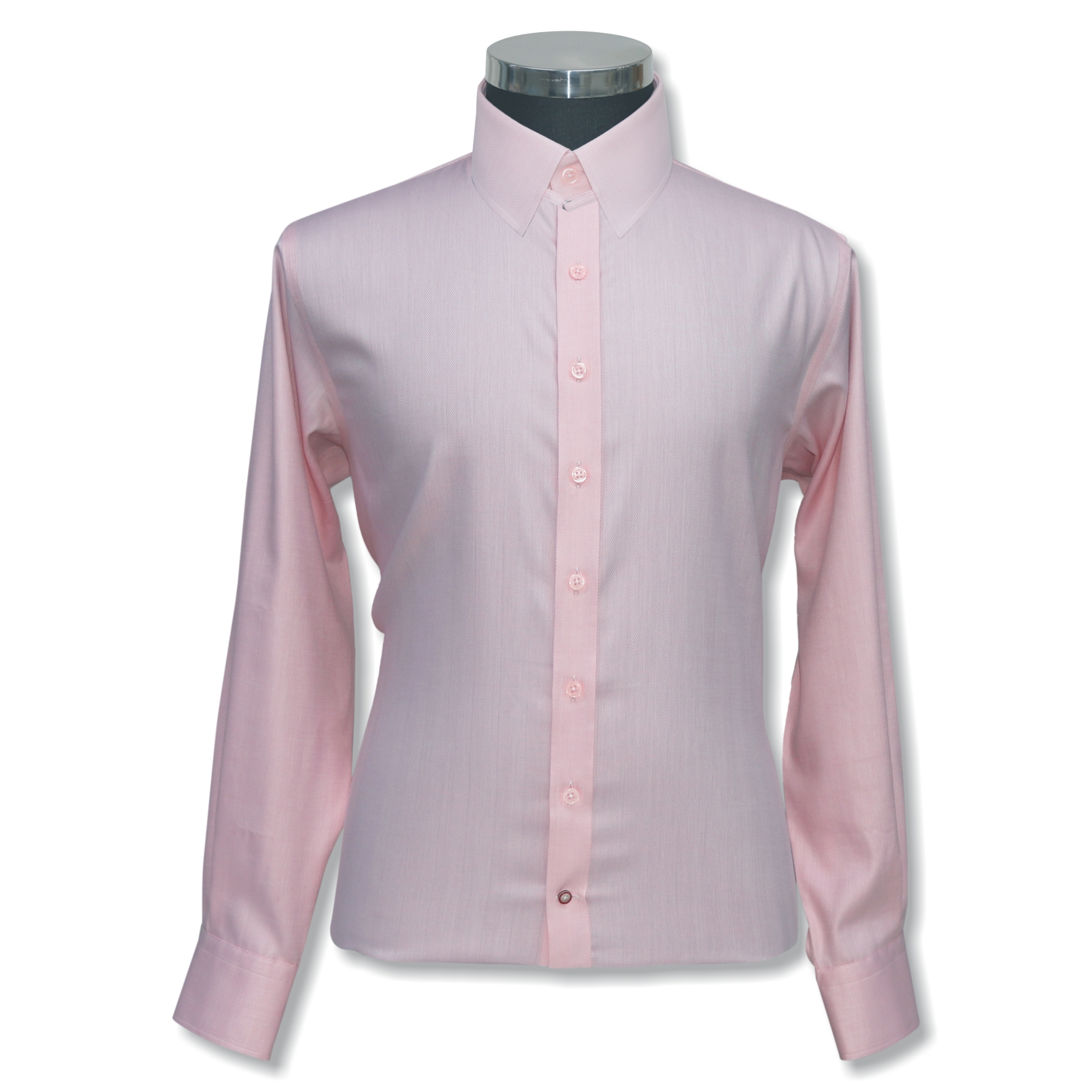 Pink Oxford Tab Collar - - - From John Clothier London