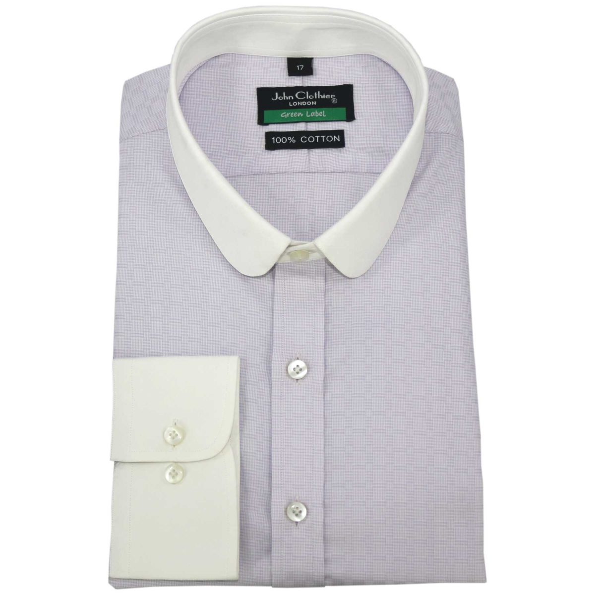 White Tab Collar Shirt John Clothier London