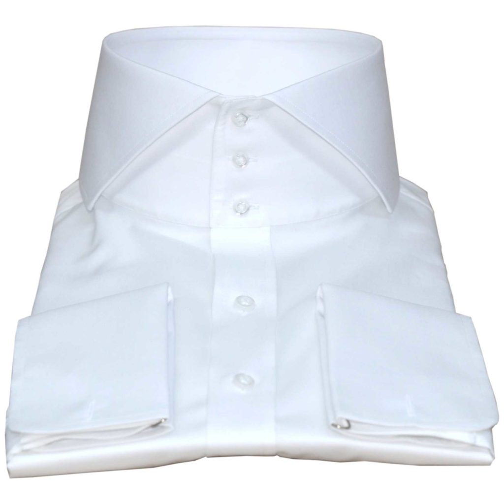White High Collar Shirt - John Clothier London