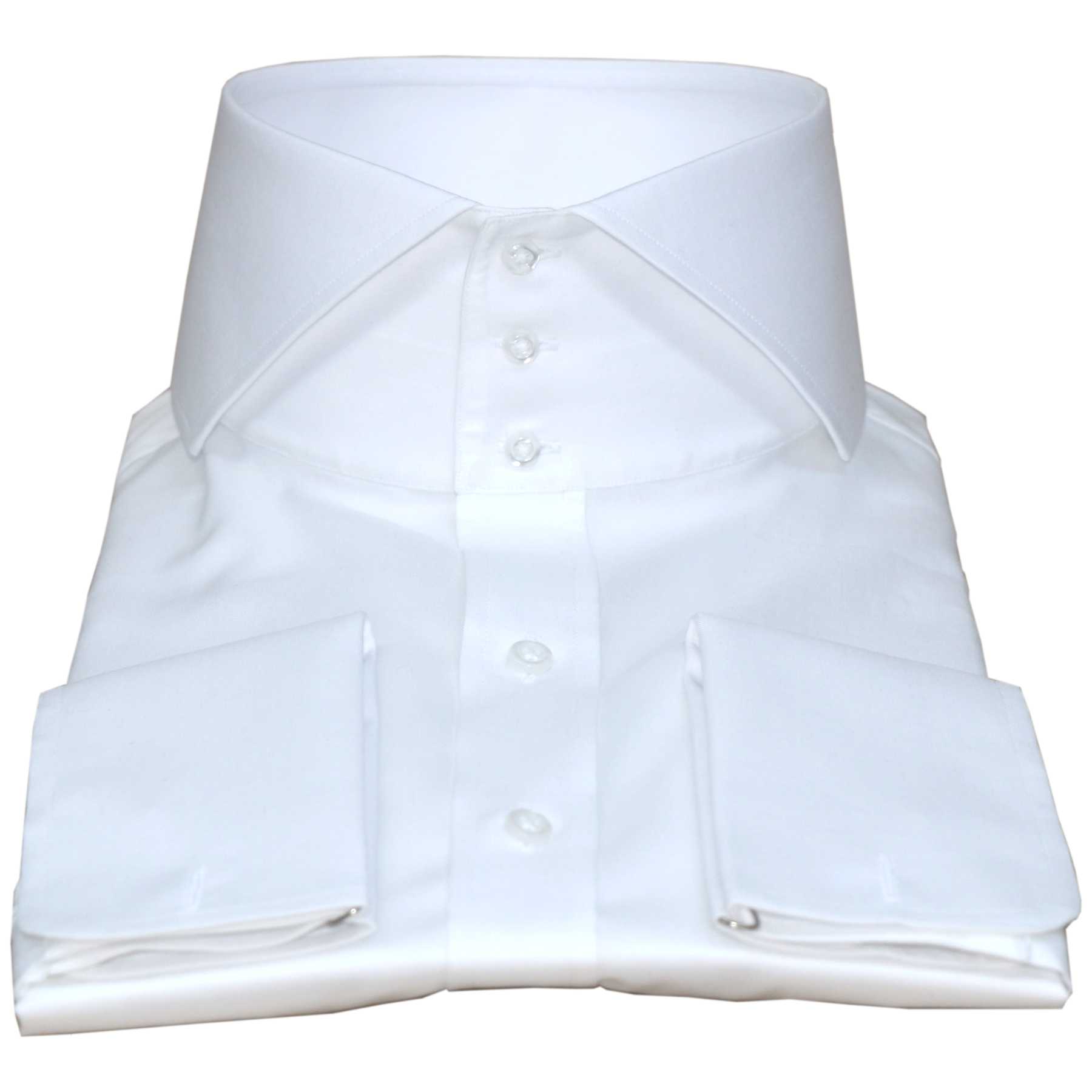 White High Collar Shirt - John Clothier London