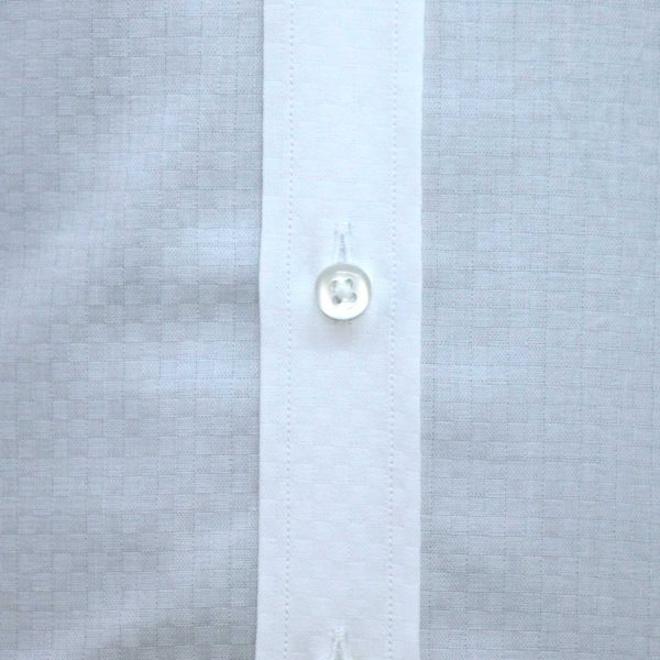 White checks Tab lopp collar shirt for men