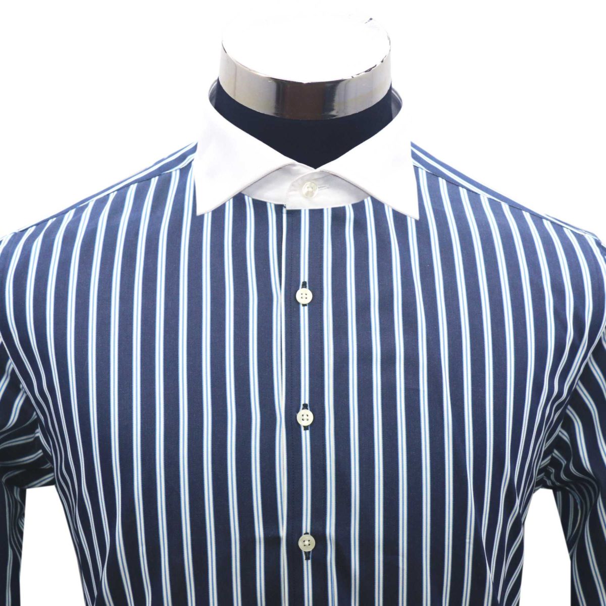 Blue Stripes, Cutaway Collar shirt for men