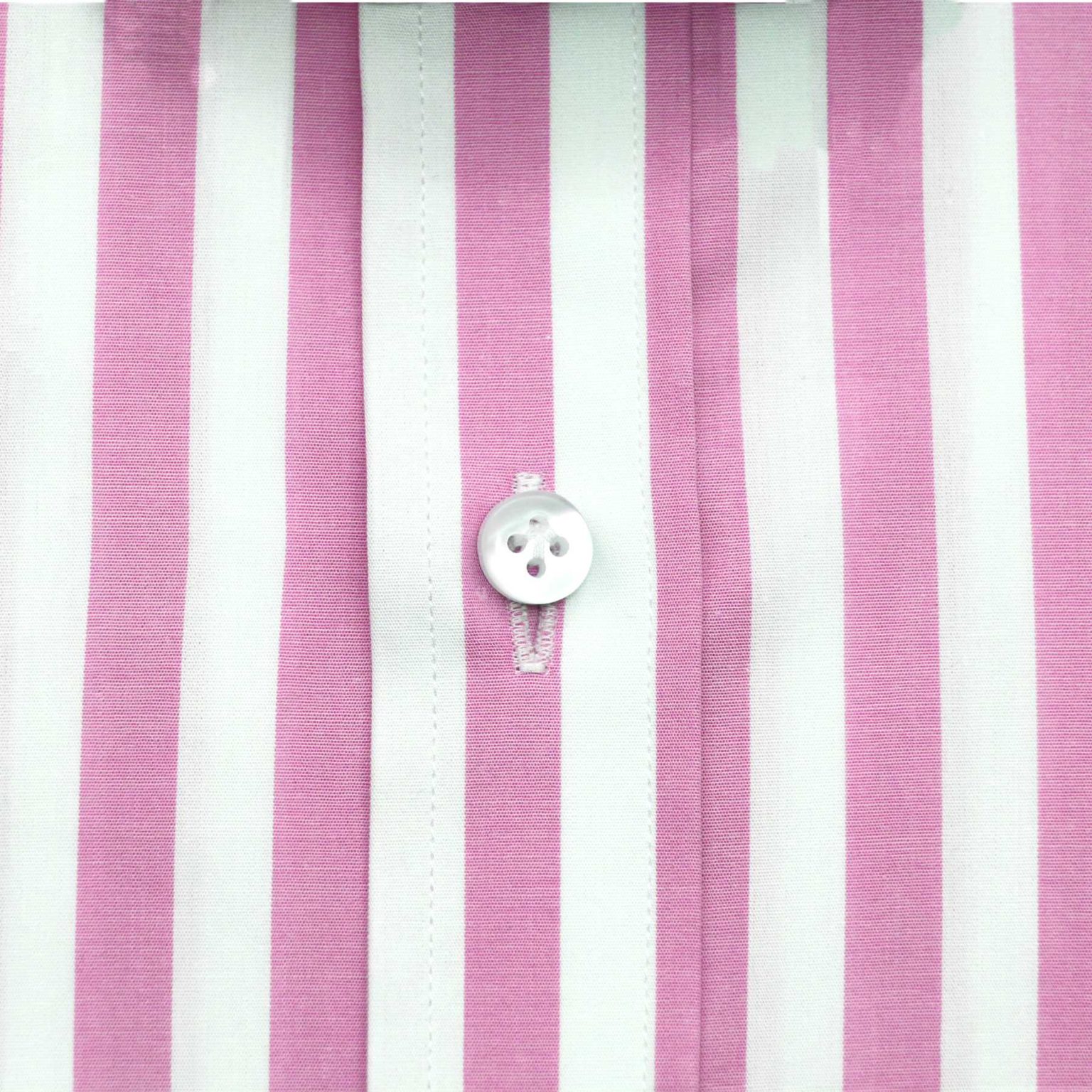 Pink-Stripes-Penny High Collar Shirt - John Clothier London