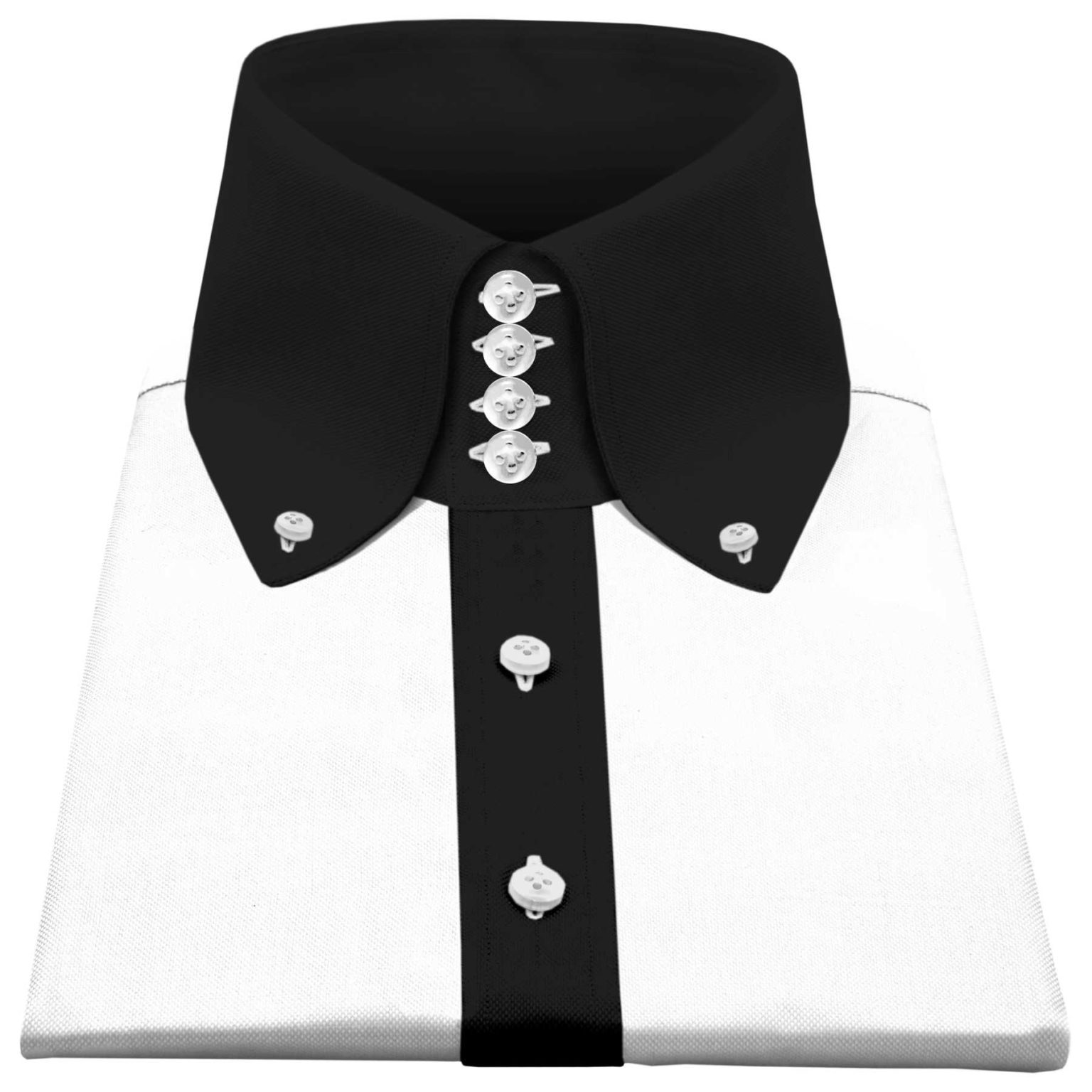 white-contrast-placket-button-down-high-collar-shirt-john-clothier-london