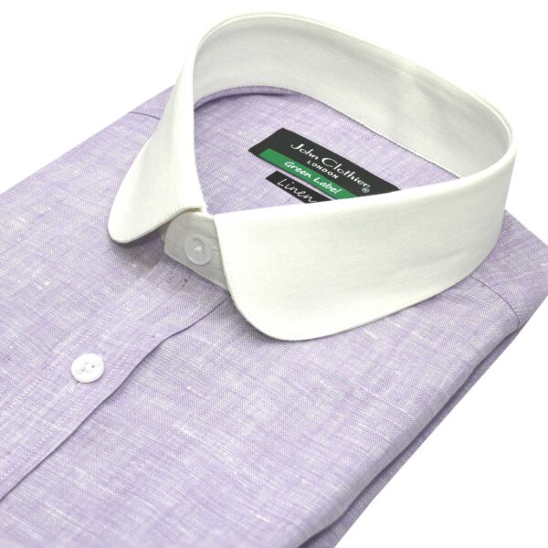 Lilac Linen Shirt for men