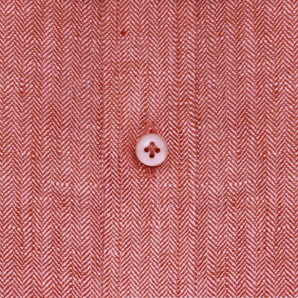 Red Herringbone penny Club Collar Edwardian Peaky Blinders Shirt by John Clothier