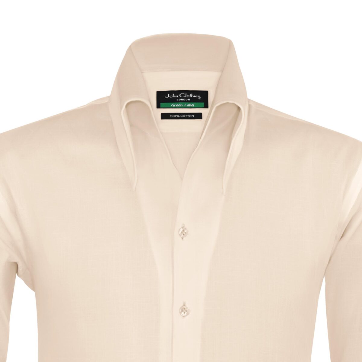 High Button down Collar Shirts - invisible button shirts, Unique Collars by John Clothier London -your custom shirt maker