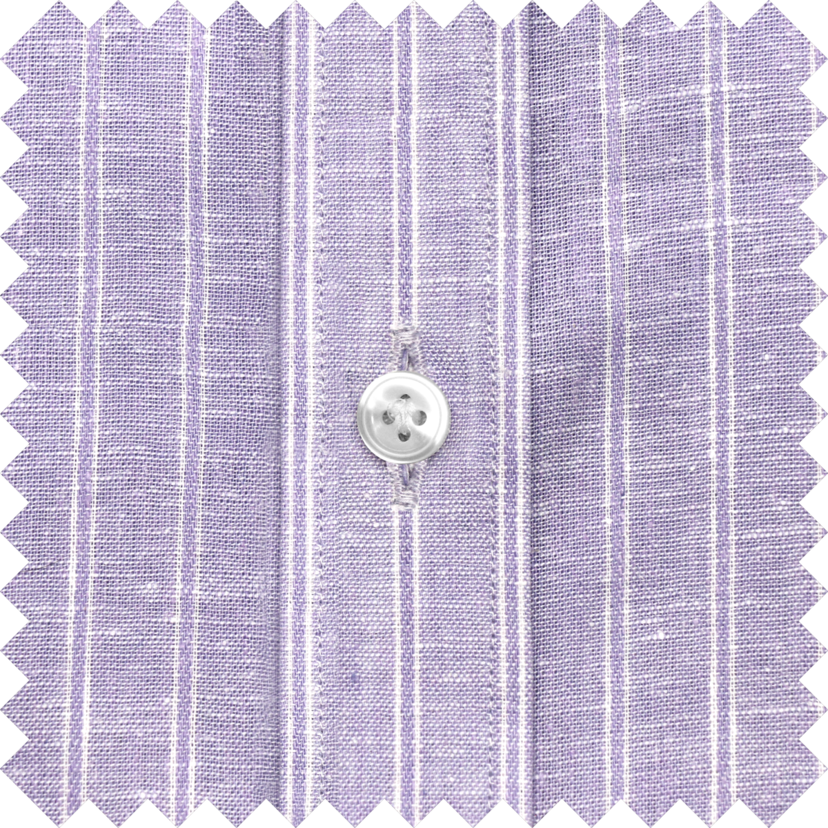 Lilac White sTripes High Button down collar men's cotton shirt, made to measure by John Clothier London