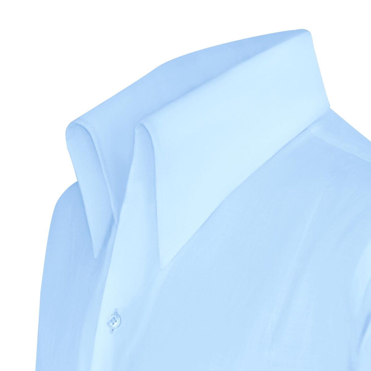 Sky Blue Men's high collar shirt by John Clothier London