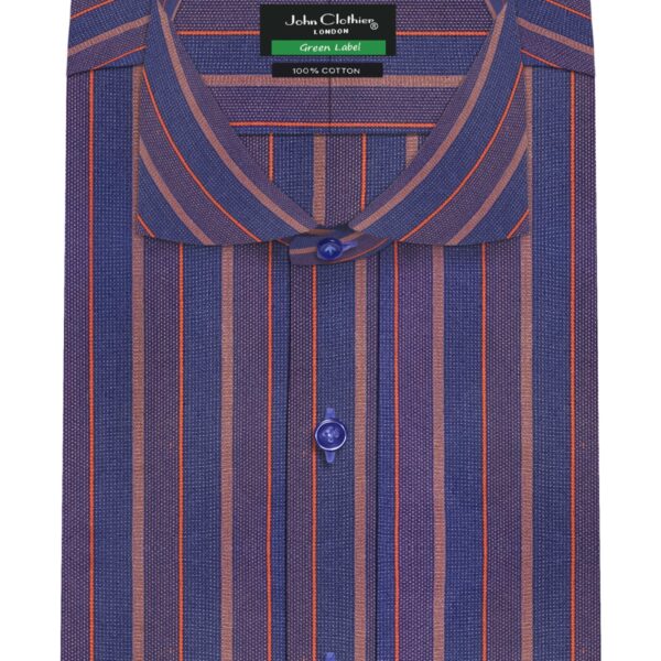 Vintage Multi Stripes, aged period dressing shirts for men, custom made by John Clothier London