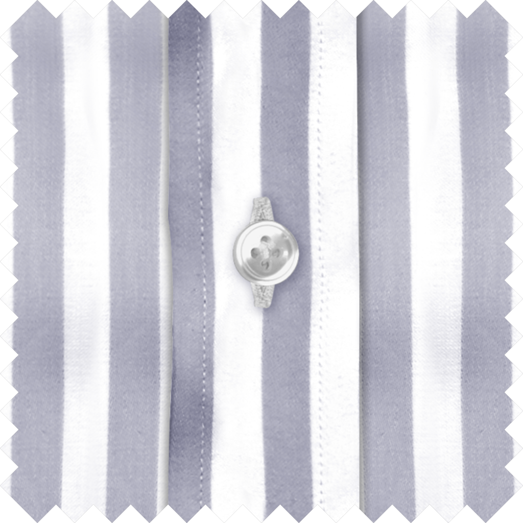 Silver Stripes Penny Tab Collar Shirt
