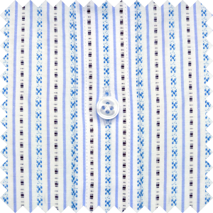 5024 Blue Floral stripes